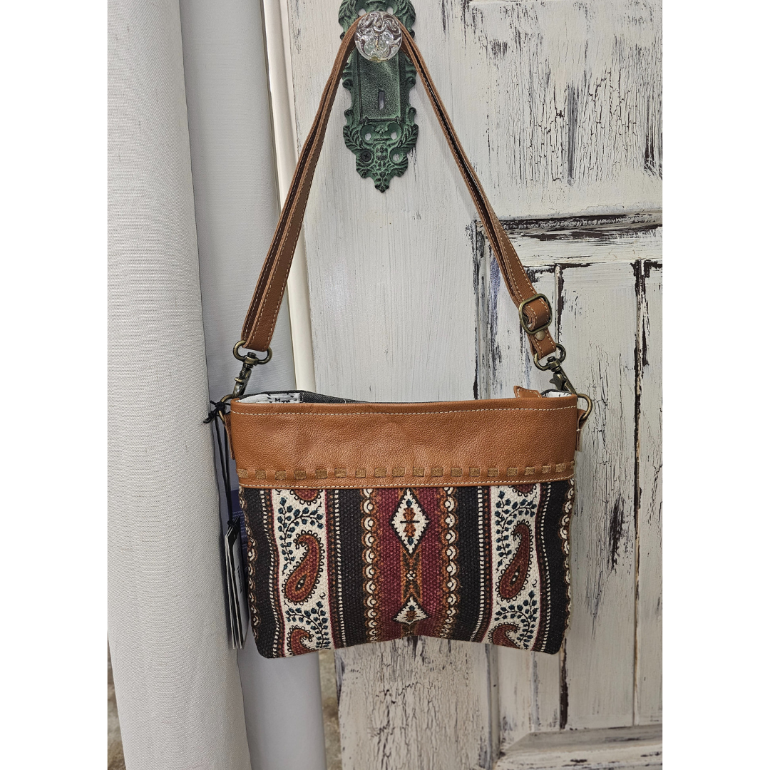 Myra Bag - Mojave Paisley Fringed Hand Tooled Bag